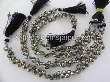 Pyrite Faceted Heart Shape Beads